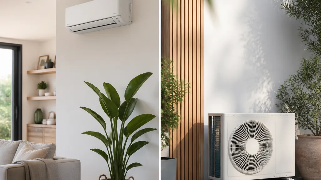 Illustration pour le guide climatisation et rafraîchissement : Climatiseur split vs gainable : comment choisir le meilleur système pour votre maison ?