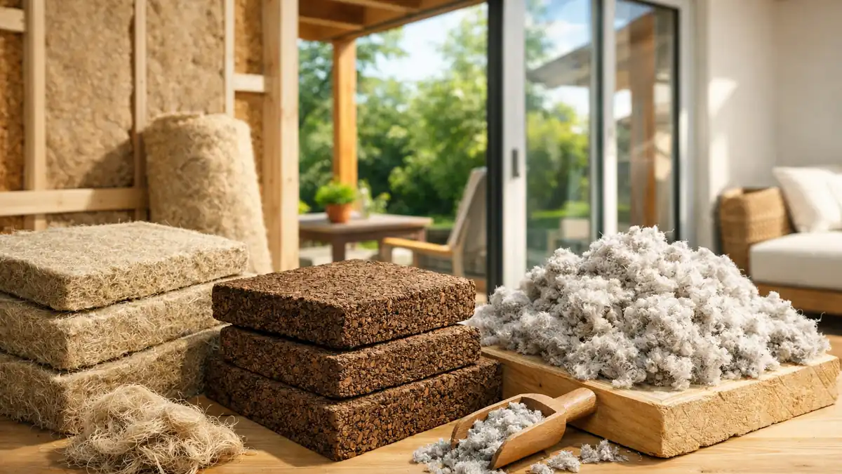 Illustration principale de Le boom des matériaux biosourcés : chanvre, liège, ouate de cellulose