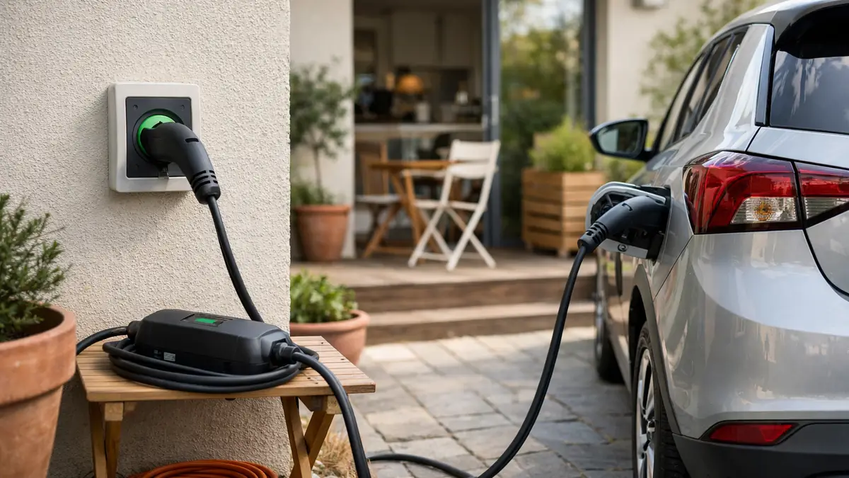 Illustration pour le guide borneRecharge : Borne de recharge pour locataire : solutions sans travaux