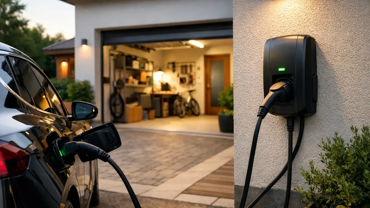 Illustration pour le guide borneRecharge : Borne de recharge en maison individuelle : notre guide